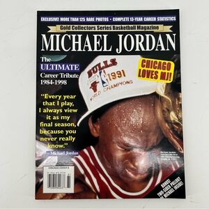 Michael Jordan Gold Collectors Series Basketball Magazine 1984-1998 Cover B‎
